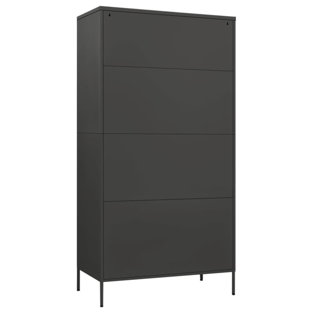 Wardrobe Anthracite Steel