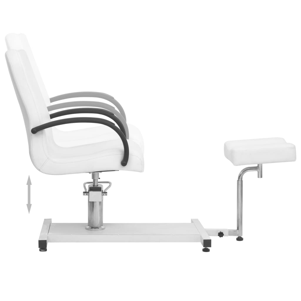 Massage Chair with Footrest White