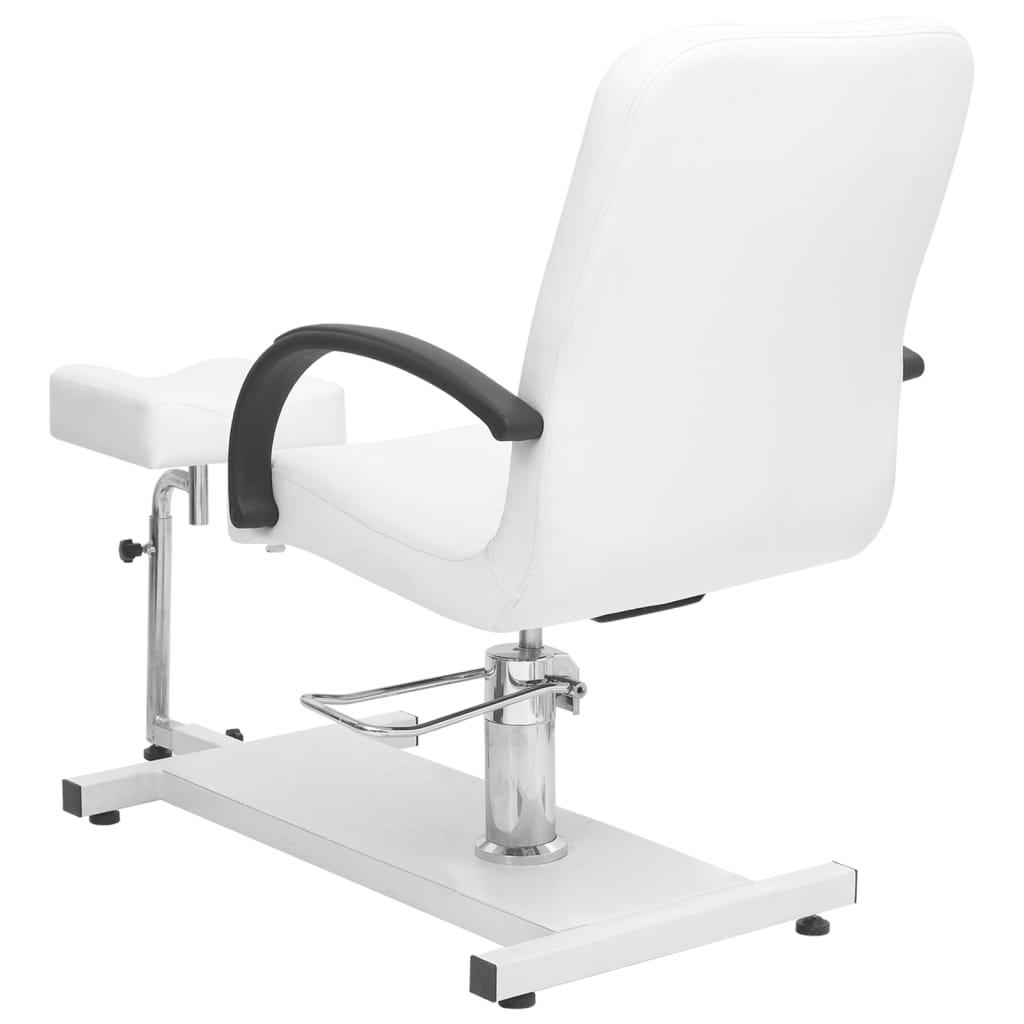 Massage Chair with Footrest White