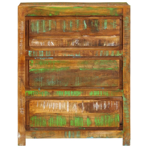 Drawer Cabinet Multicolour Solid Wood Reclaimed