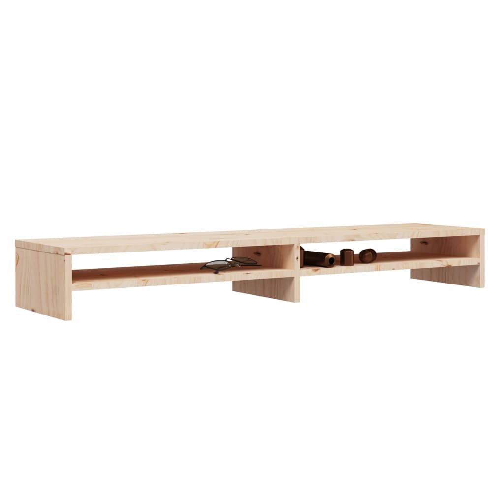 Monitor Stand Entertainment Centre White/Black/Brown/Natural Solid Wood Pine