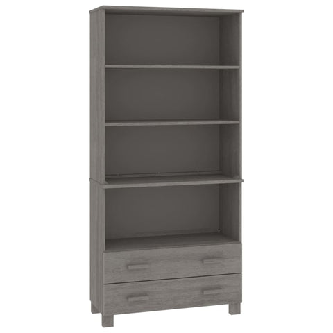 Highboard Solid Wood Pine Light Grey