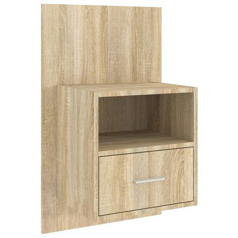 Wall Bedside Cabinet Sonoma Oak Engineered Wood