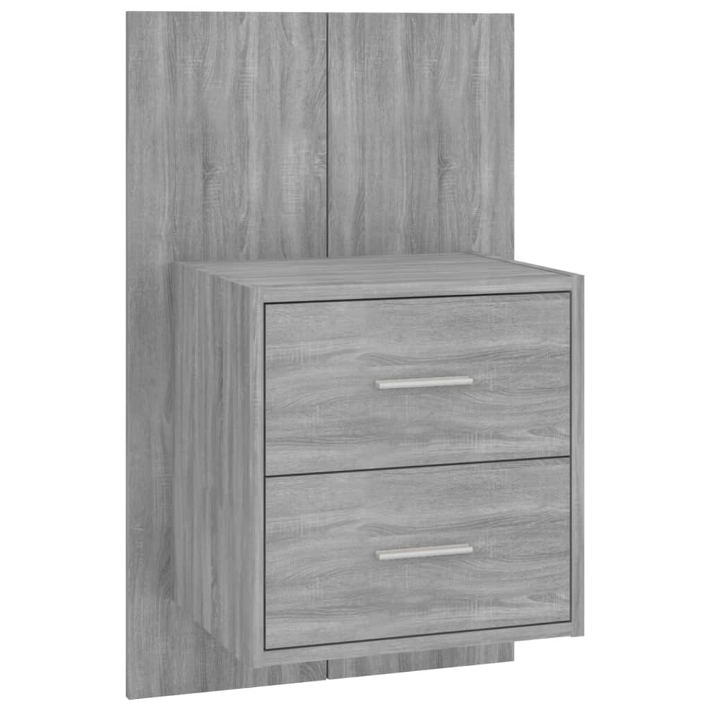 Wall Bedside Cabinet Grey