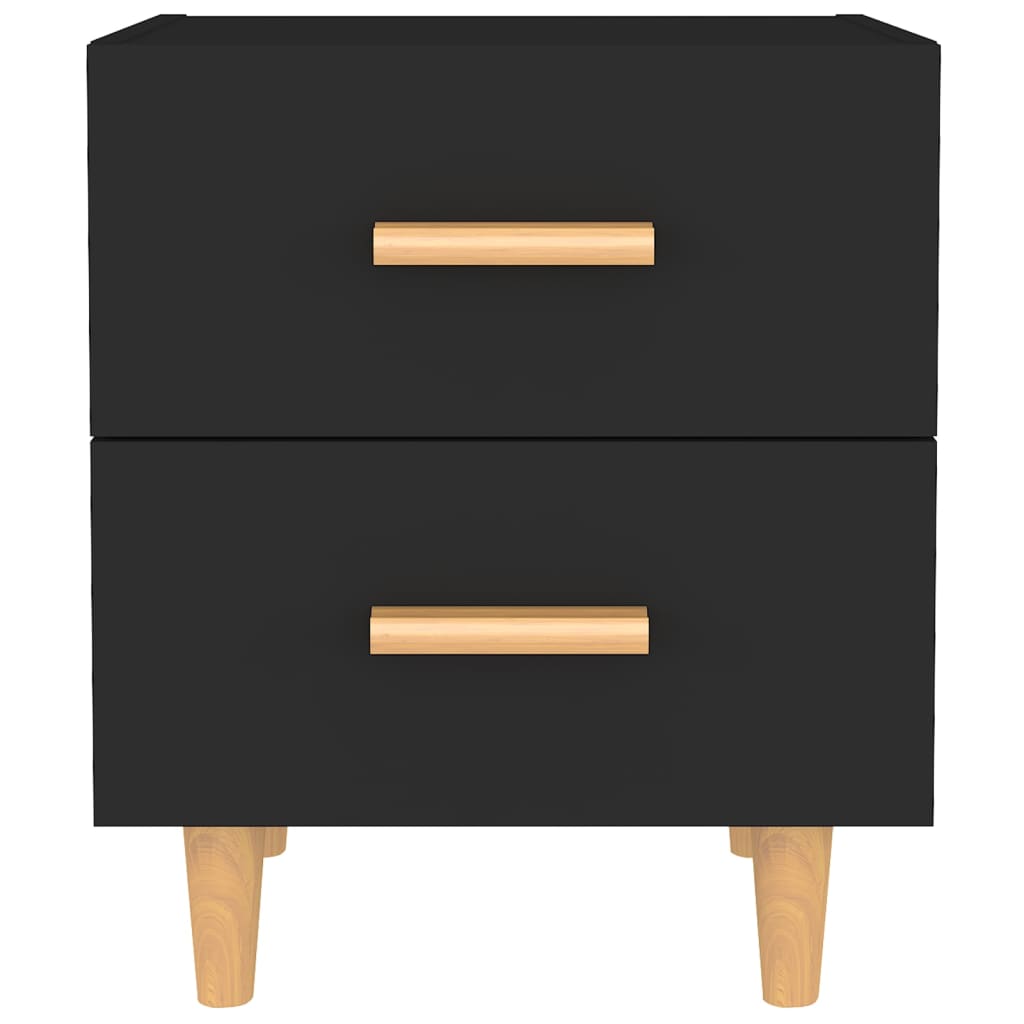 Bed Cabinets 2 pcs Black