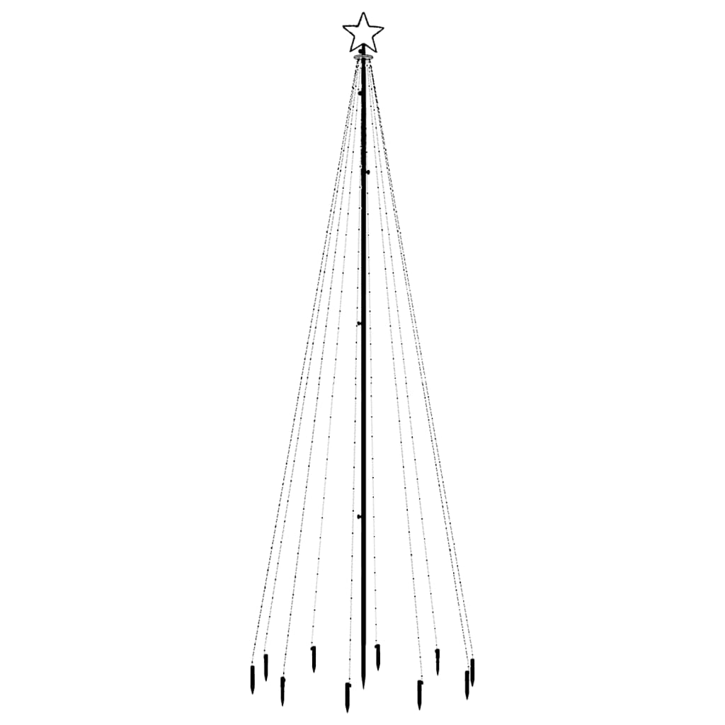 Christmas Tree with Spike Warm White 310 LEDs 300 cm