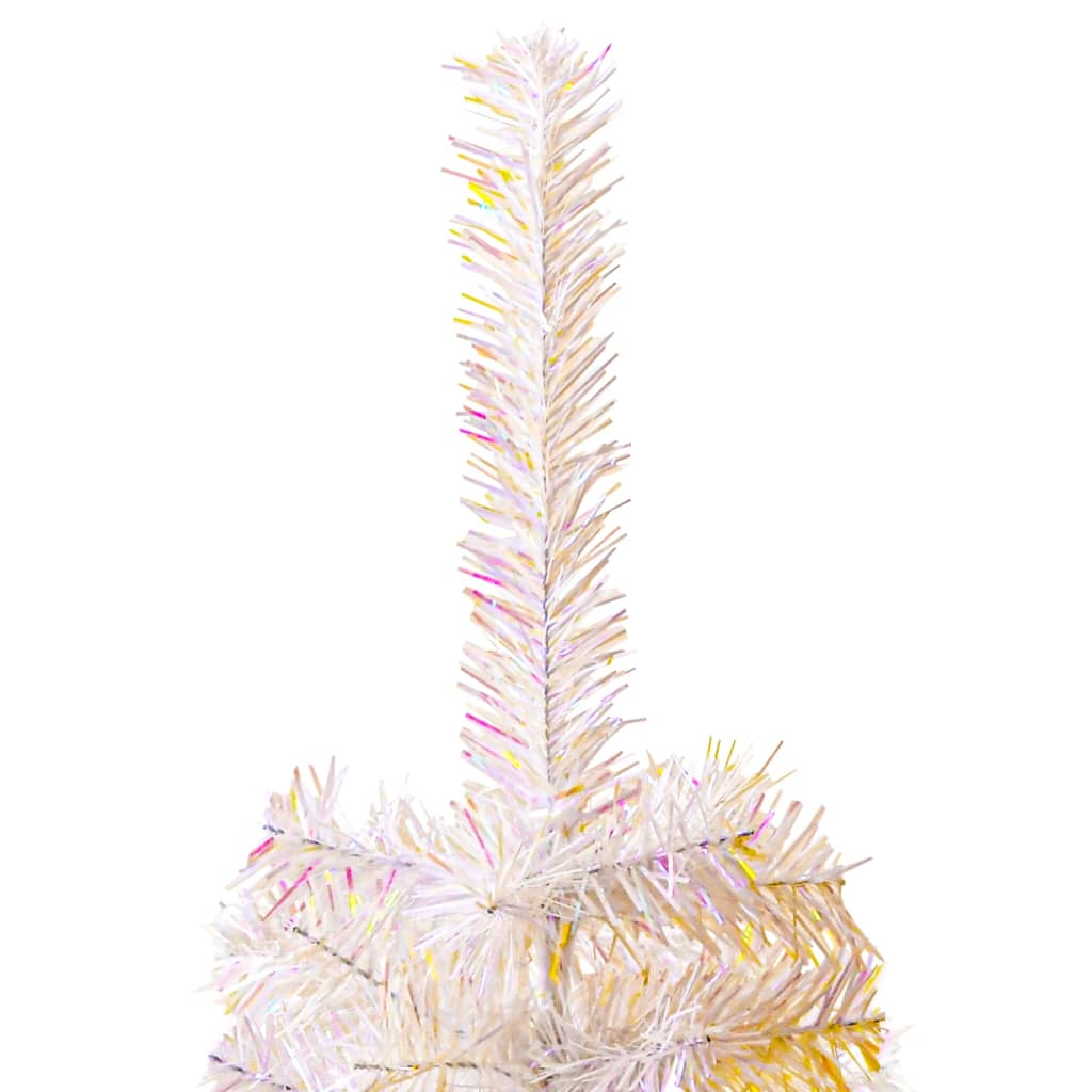 Artificial Christmas Tree with Iridescent Tips White