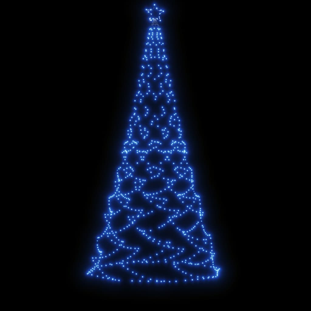 Christmas Tree with Spike Blue 500 LEDs 300 cm