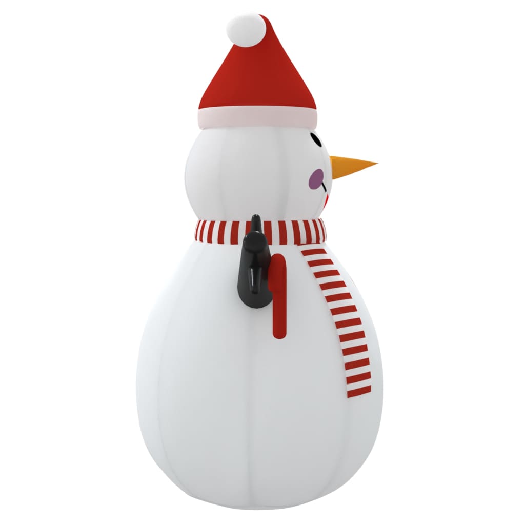 Glittering Snowman Spectacle: LED-Lit Inflatable Frosty