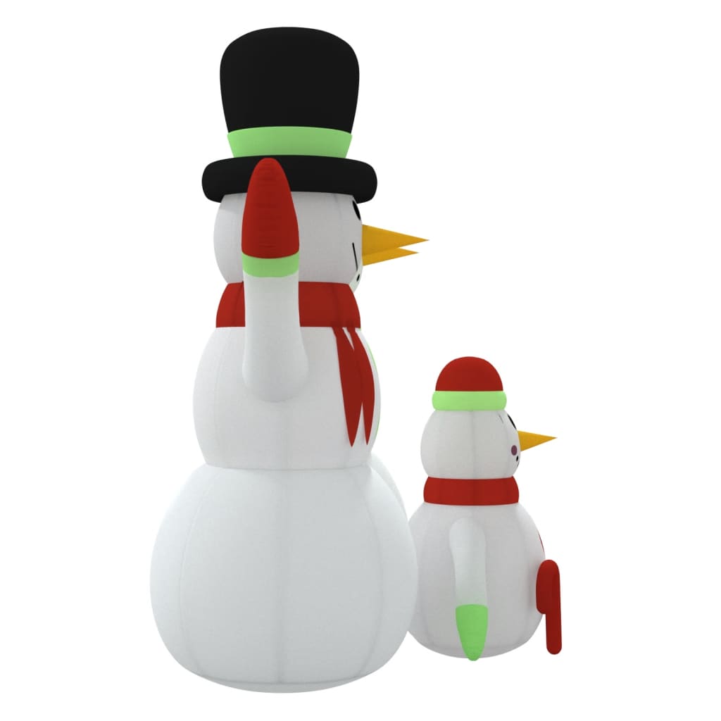 Inflatable Snowman Family with LEDs