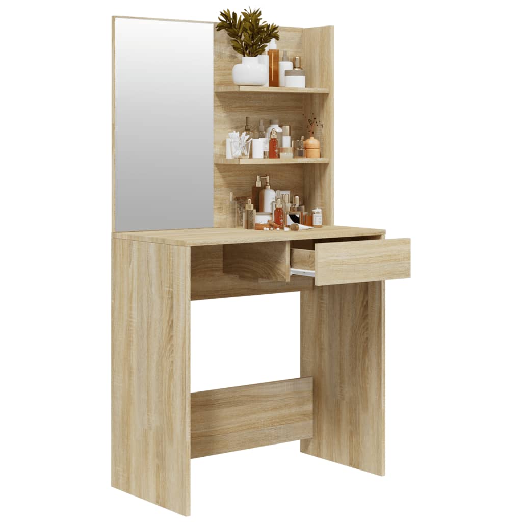 Dressing Table with Mirror - Sonoma Oak