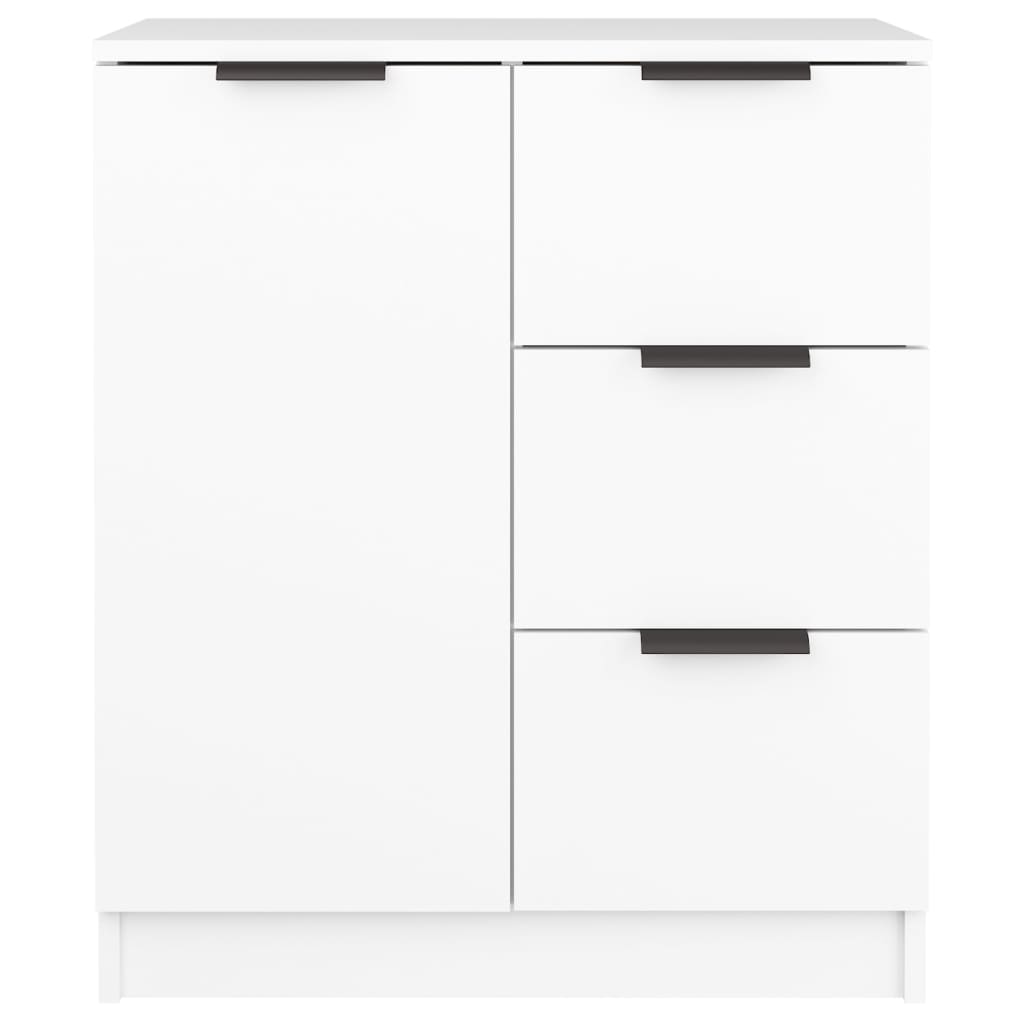 Sideboards 2 pcs White Engineered Wood