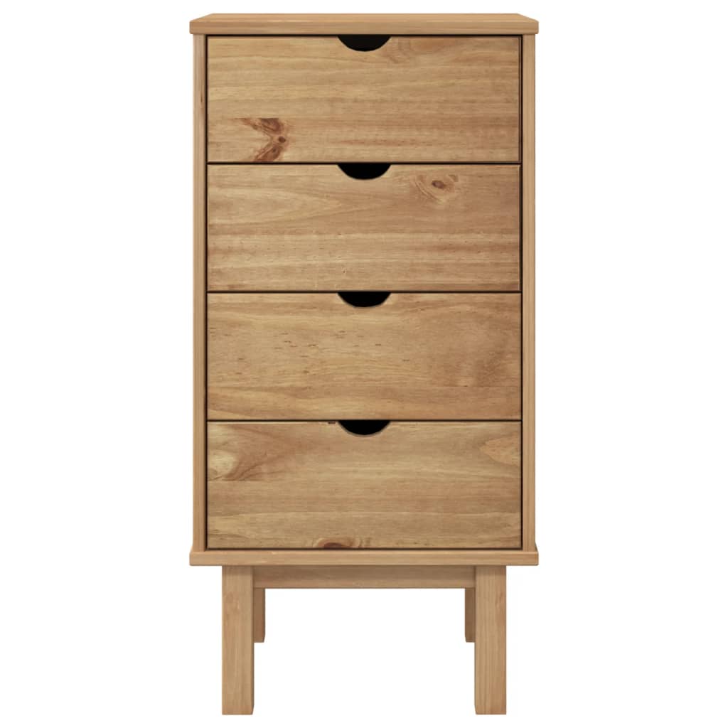 Modern Drawer Cabinet OTTA Solid Wood Pine