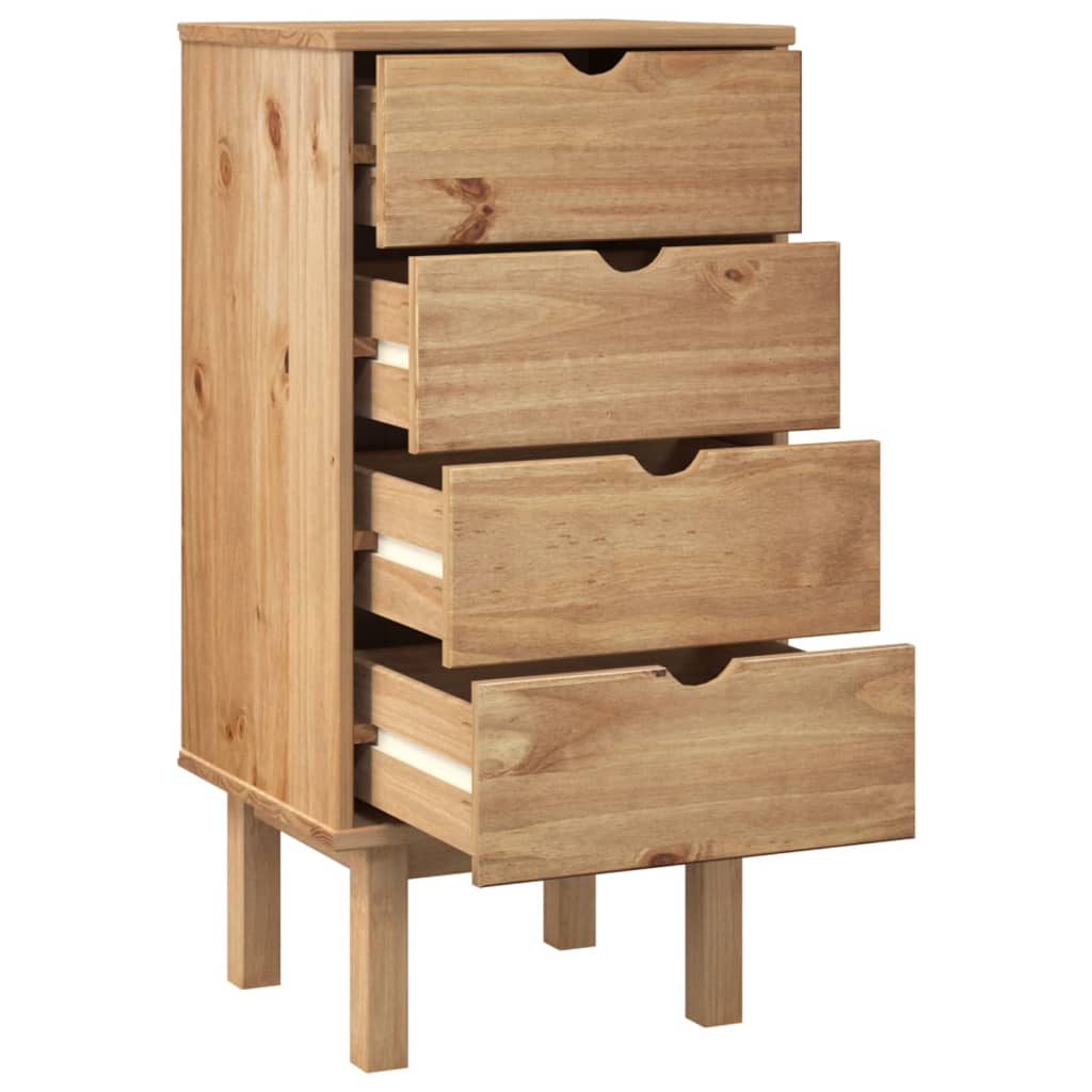 Modern Drawer Cabinet OTTA Solid Wood Pine