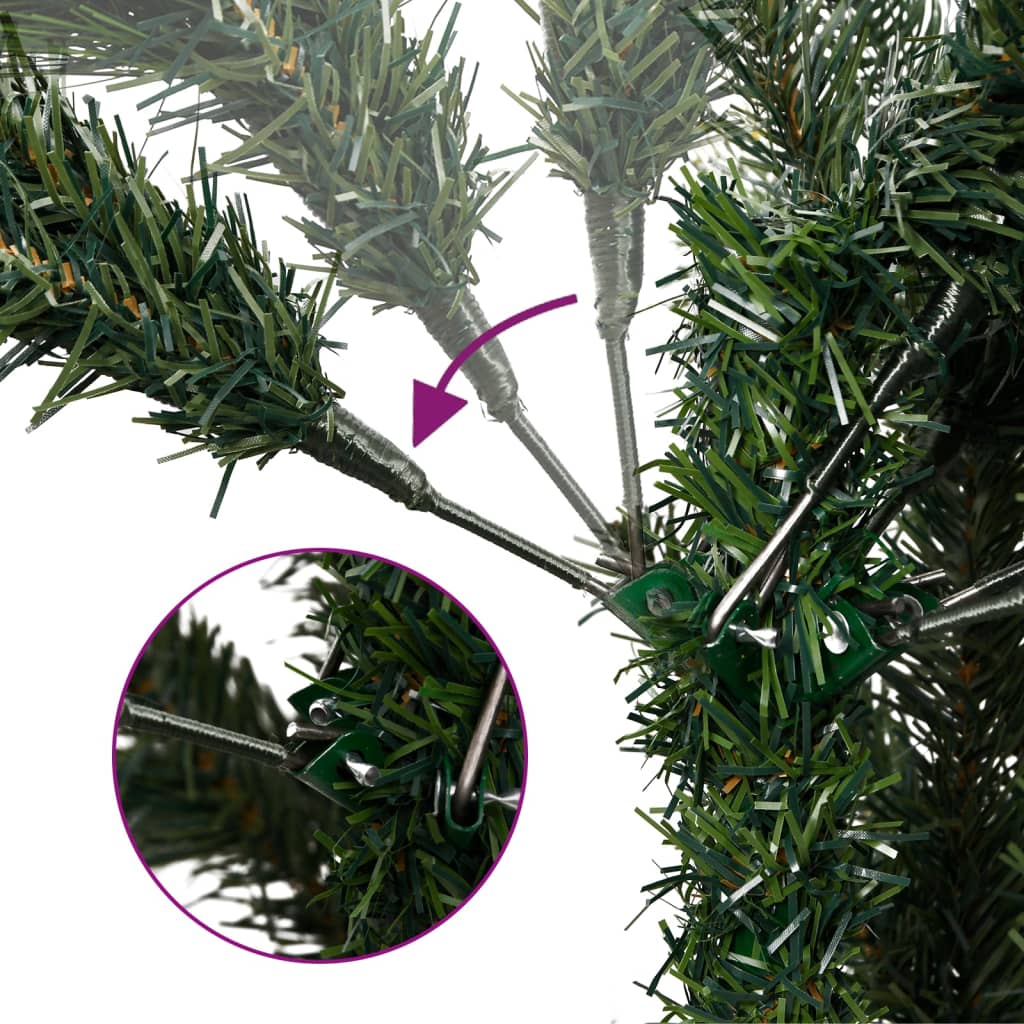 Naturally Enchanting: Artificial Hinged Christmas Tree with Cones