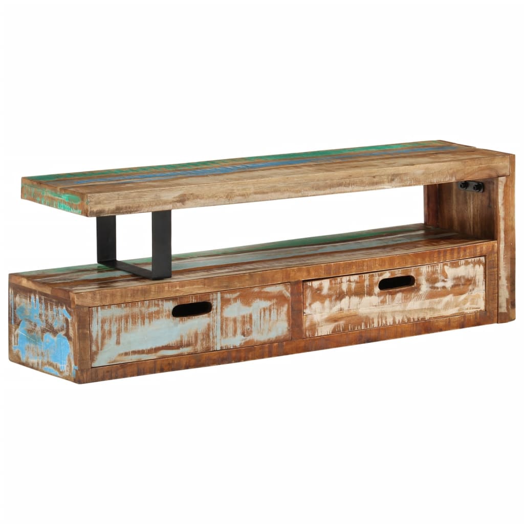 Rustic Revival: Reclaimed Wood TV Stand