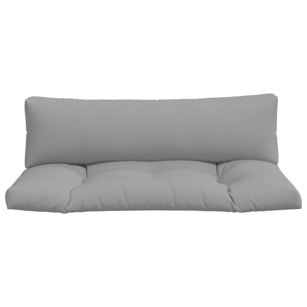 Pallet Cushions 2 pcs Grey Fabric