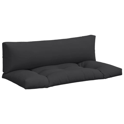 Pallet Cushions 2 pcs Black Fabric