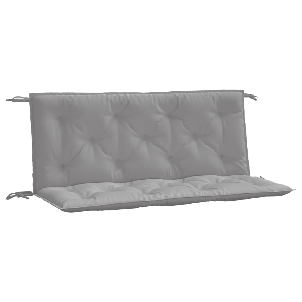 Garden Bench Cushions 2pcs Grey Oxford - Fabric