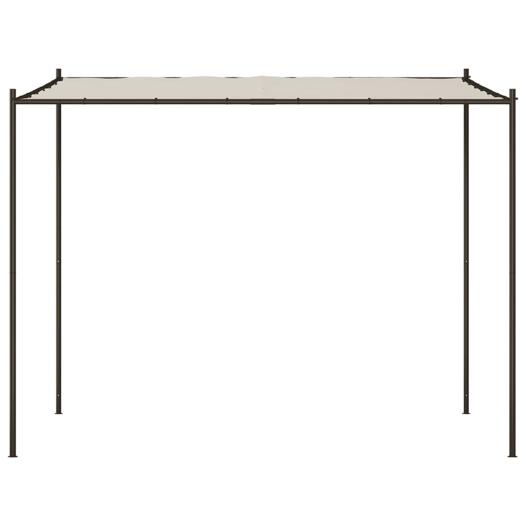 Enchanting Oasis: The Fabric and Steel Gazebo-White\Beige