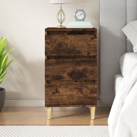 White Engineered Wood Bedside Cabinet