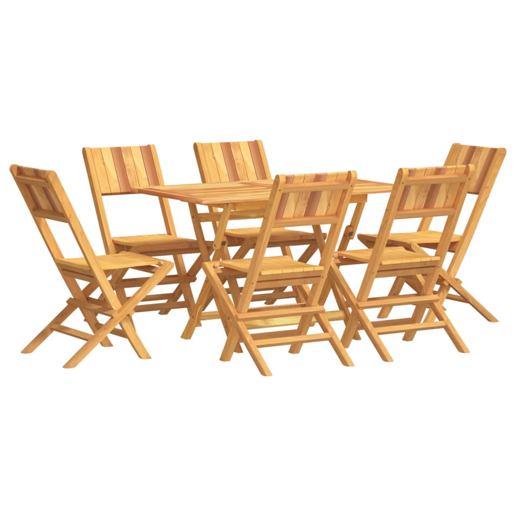 Teak Terrace Tranquility: 7-Piece Garden Dining Set