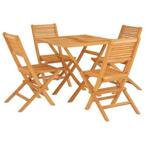 Teak Twilight: 5-Piece Garden Dining Set