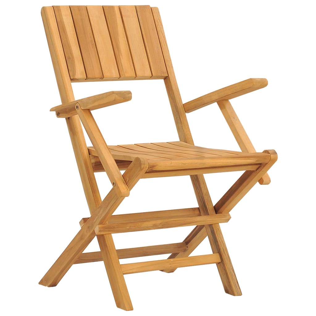 6-Piece Teak Wood Foldable Garden Chairs