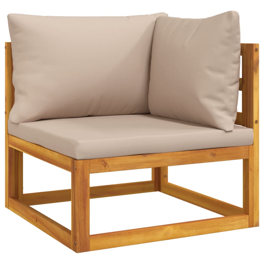 Quartet Natural Wood Garden Lounge Set