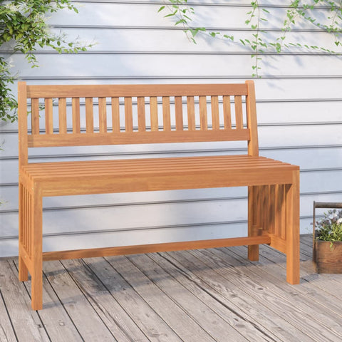 Nature's Retreat: Solid Wood Eucalyptus Garden Bench