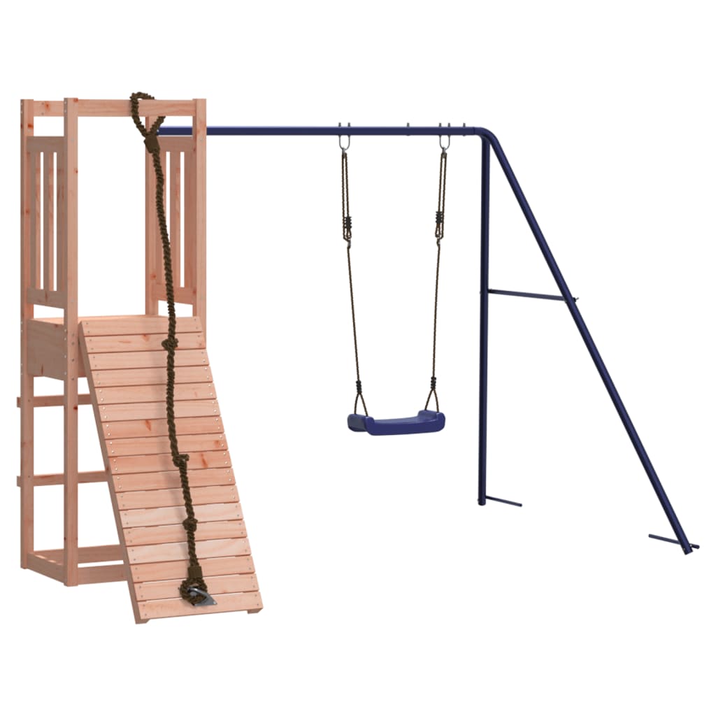 Woodland Adventure: Climbing Wall Swing Playhouse