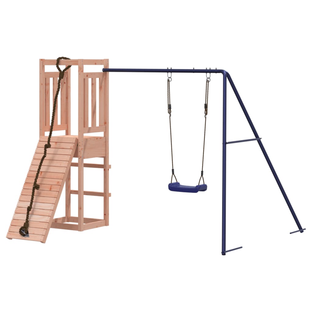 Woodland Adventure: Climbing Wall Swing Playhouse