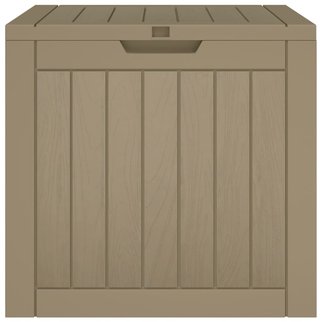 Light Brown Polypropylene Garden Storage Box