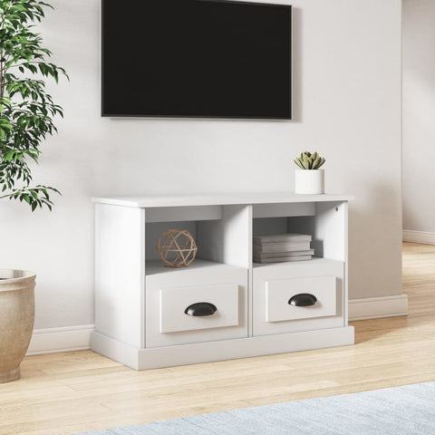 Sleek and Stylish: Modern White Engineered Wood TV Cabinet