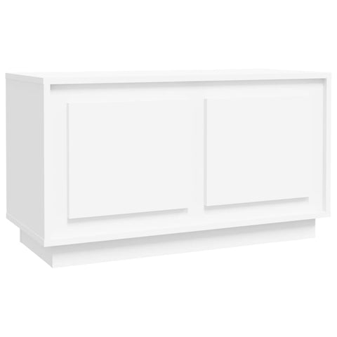 Organize and Beautify: White Engineered Wood TV Cabinet