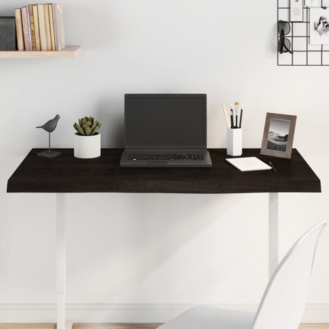 Oak Fusion: Dark Grey Treated Solid Wood Table Top