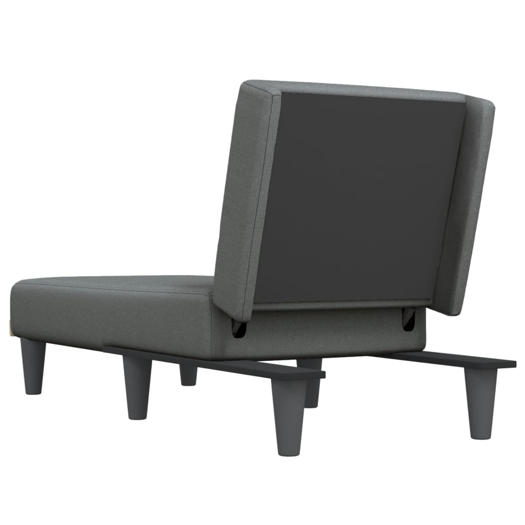 Chaise Longue Dark Grey Fabric