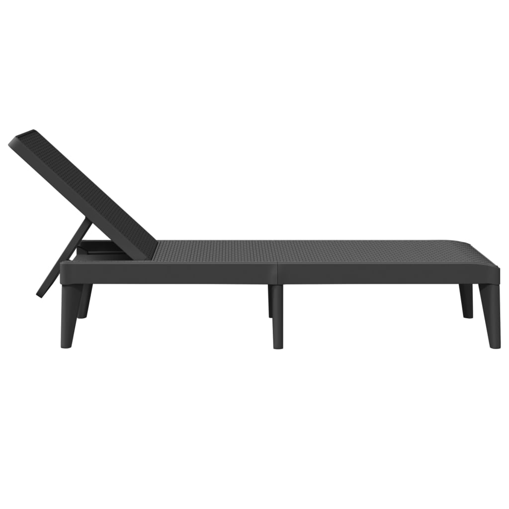 Sun Lounger Anthracite PP