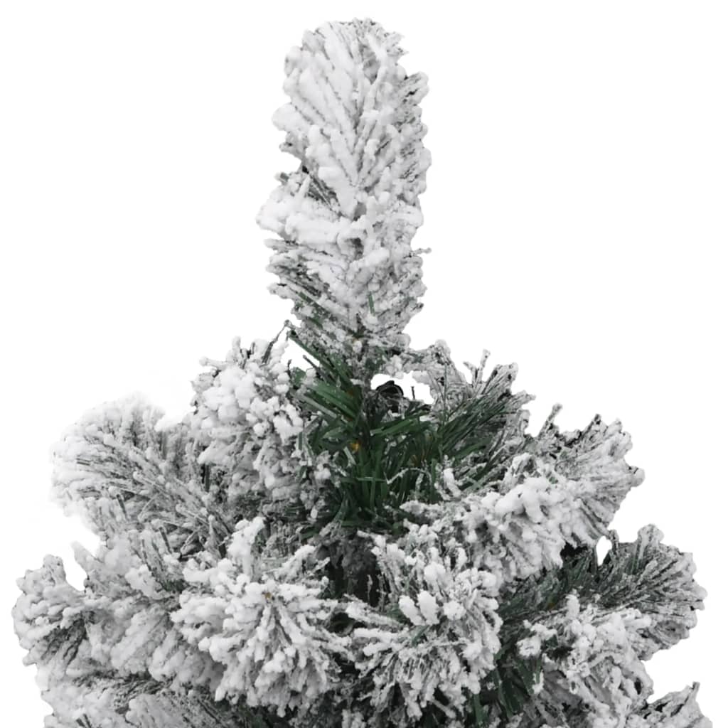 Festive Elegance: Artificial Hinged Christmas Tree with Flocked Snow