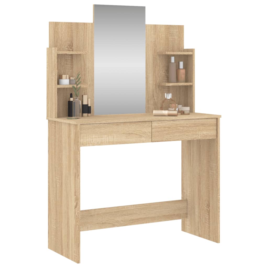 Dressing Table with Mirror Sonoma Oak