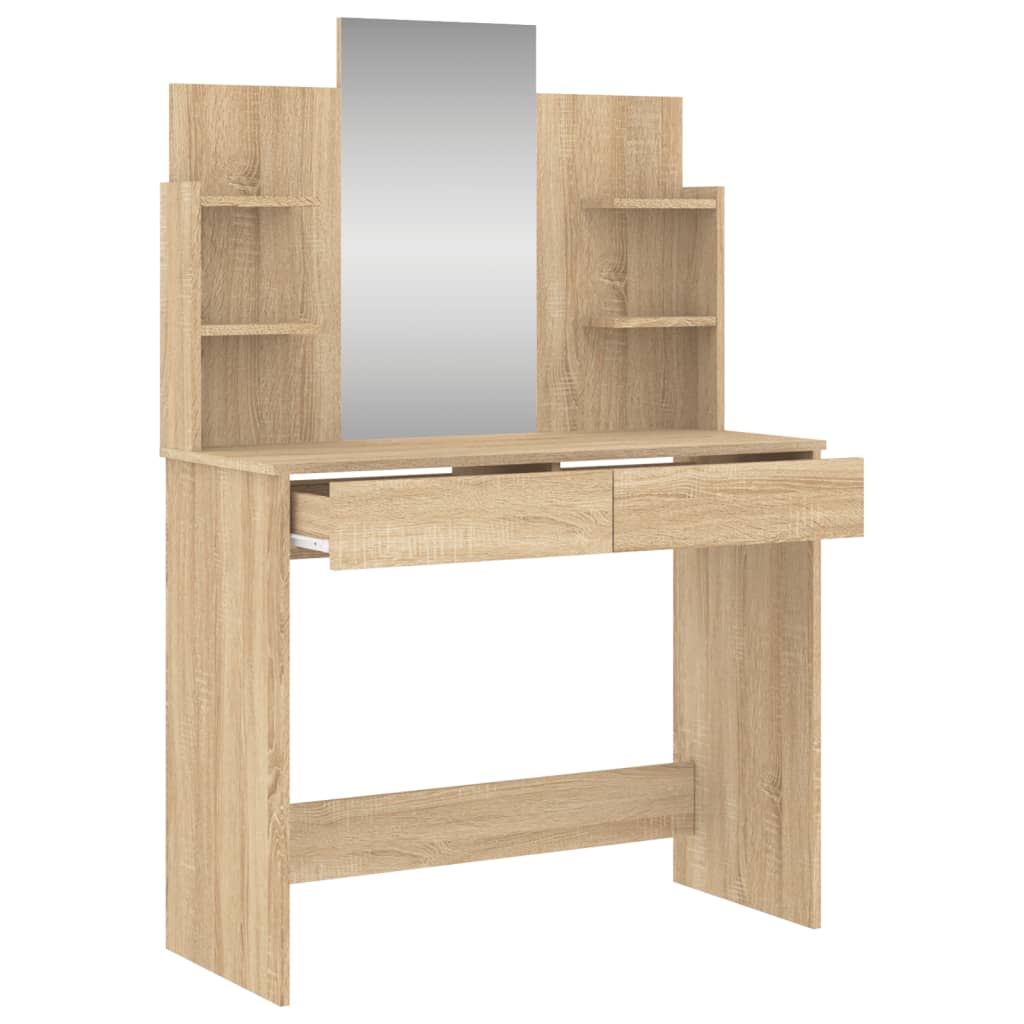 Dressing Table with Mirror Sonoma Oak