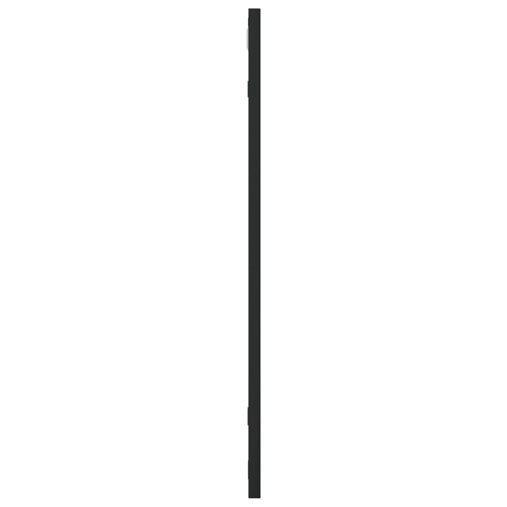 Wall Mirror Black Square Iron