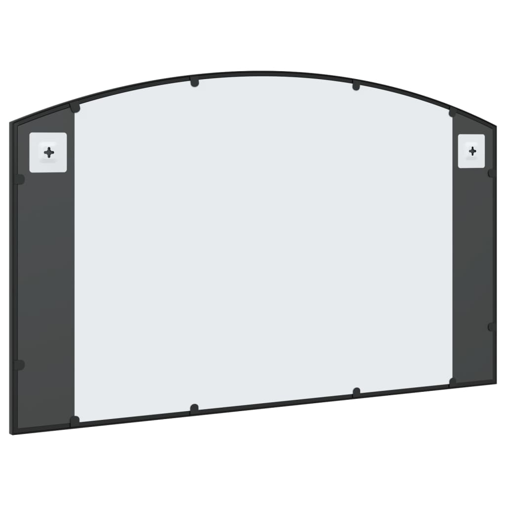 Elegance Wall Mirror Black Arch Iron