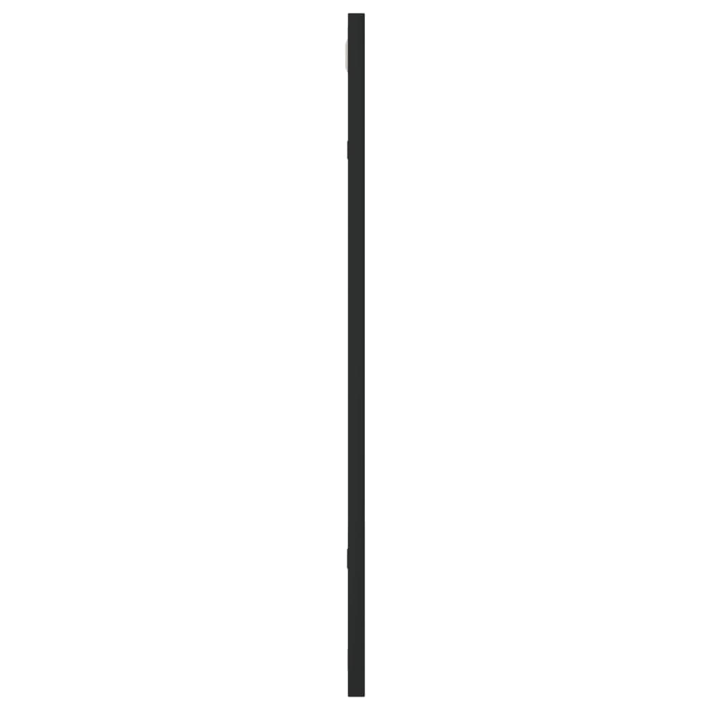 Wall Mirror Rectangle Iron Black