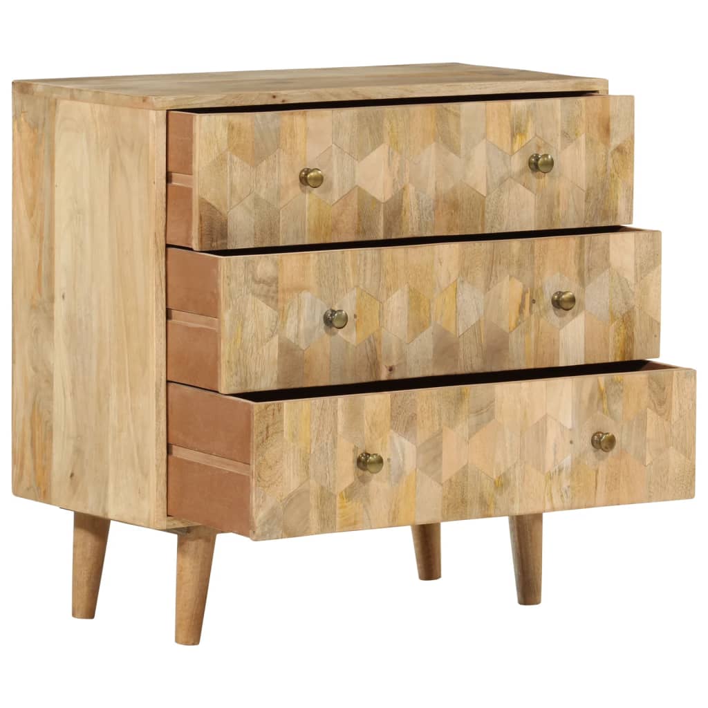 Modern Drawer Cabinet Solid Wood Mango