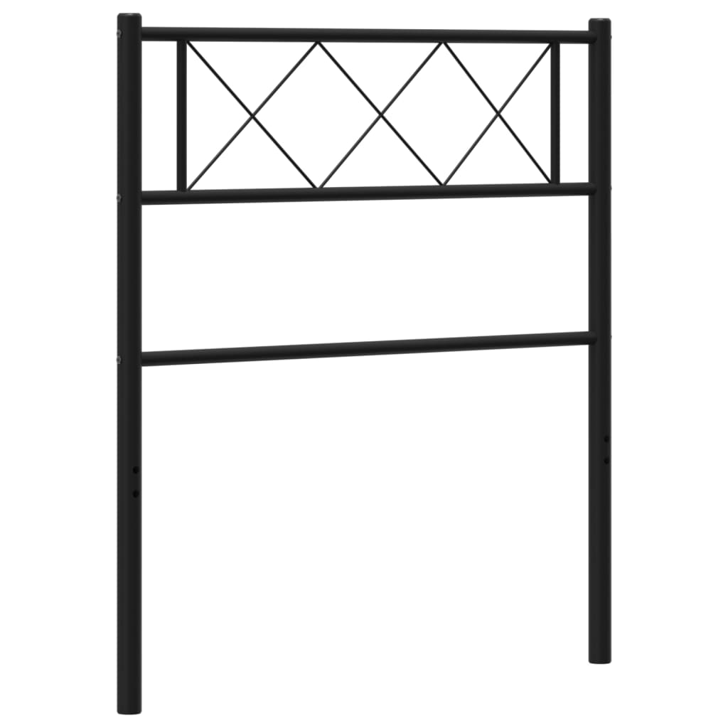 Metal Headboard Black