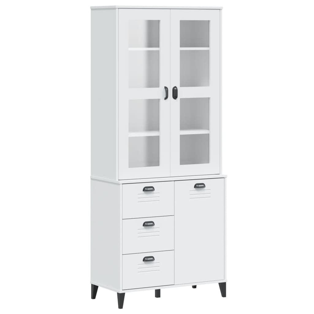 Highboard VIKEN White  Solid Wood Pine