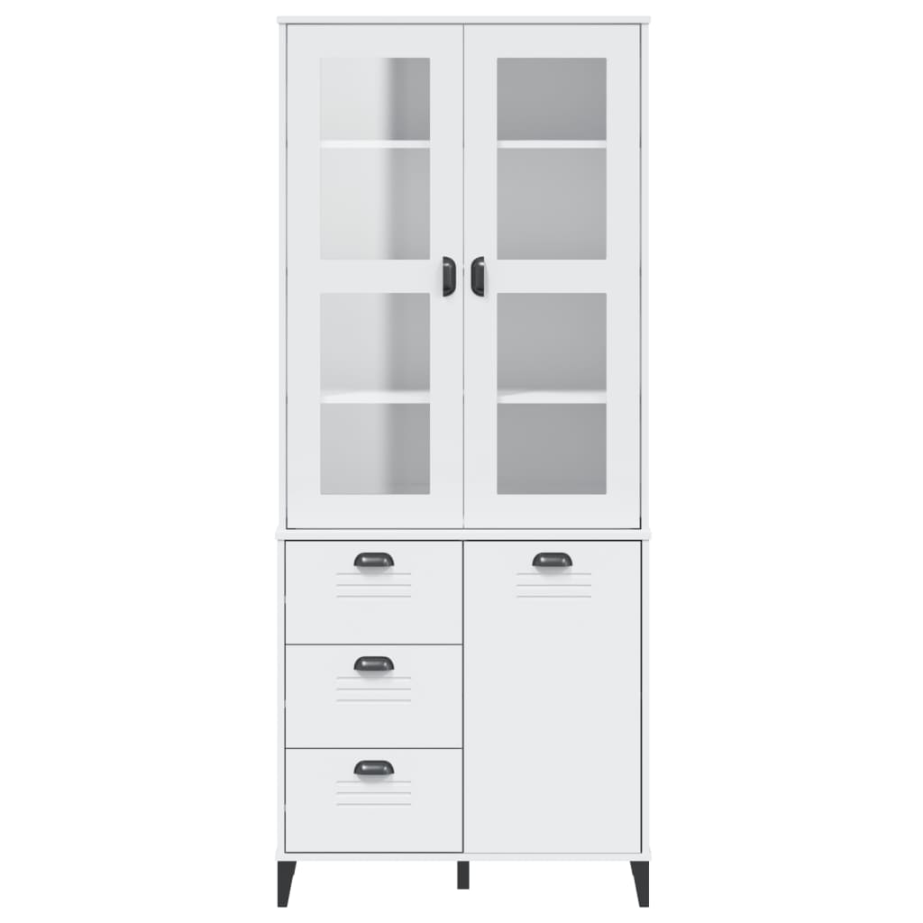 Highboard VIKEN White  Solid Wood Pine