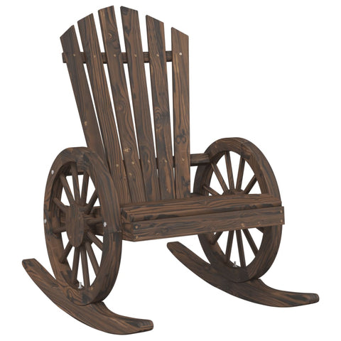 Rocking Adirondack Chair Solid Wood Fir