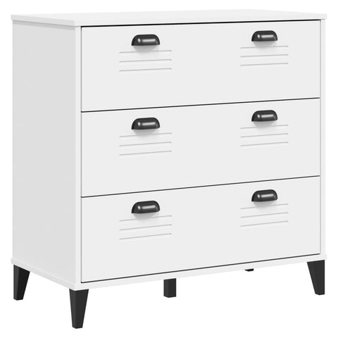 Drawer Cabinet VIKEN White Engineered Wood